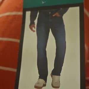LUCKY BRAND JEANS 223 straight sits at the waist Men's Dark Blue Straight Leg 38